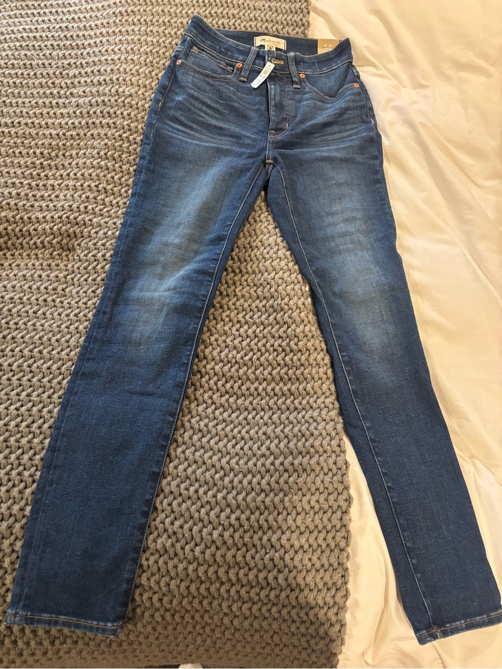 NWT Madewell Curvy High Rise Skinny Jeans in Lanette Wash Size 25